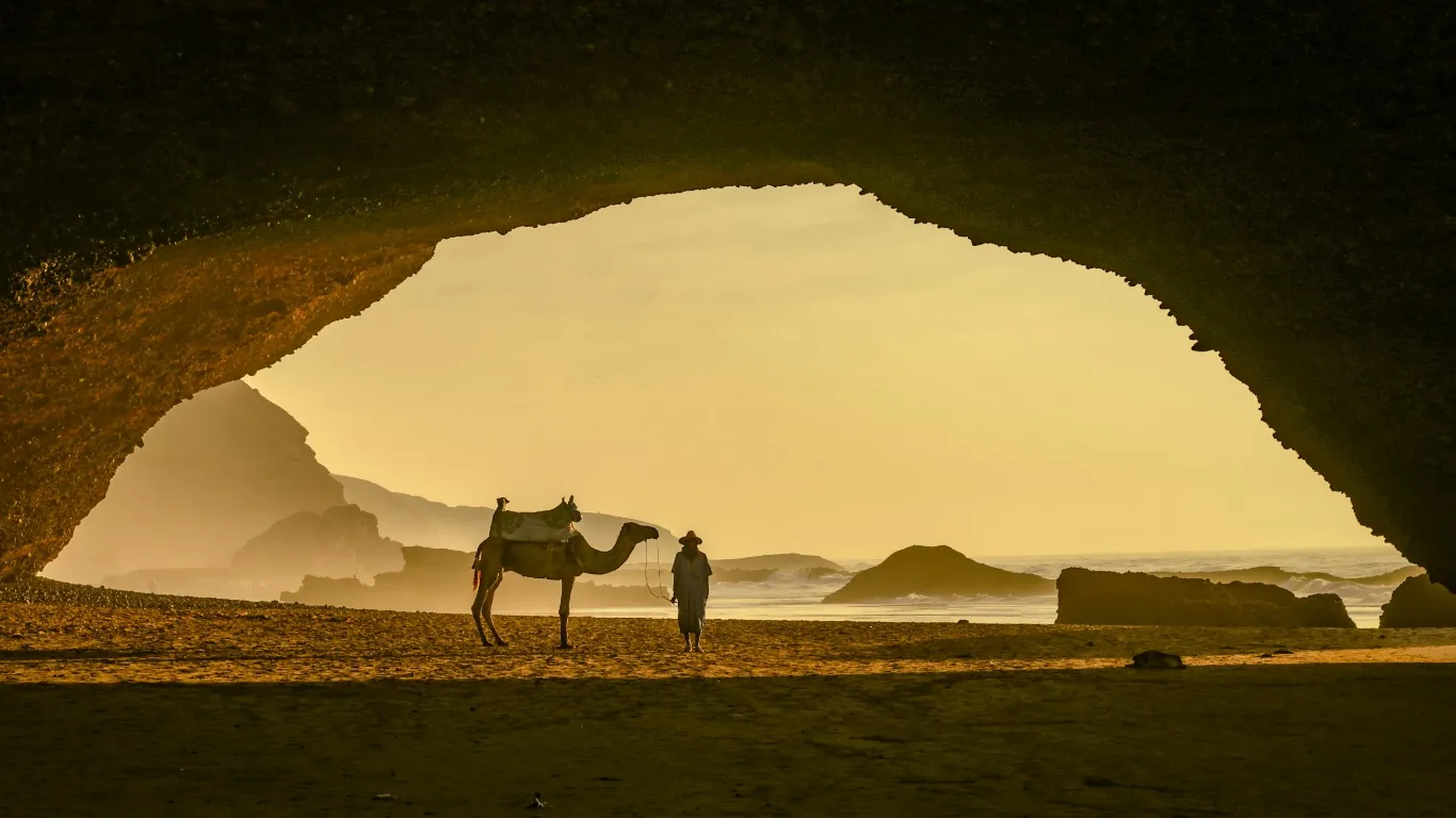 Excursion d'une journée d'Agadir à la plage de Legzira et Tiznit