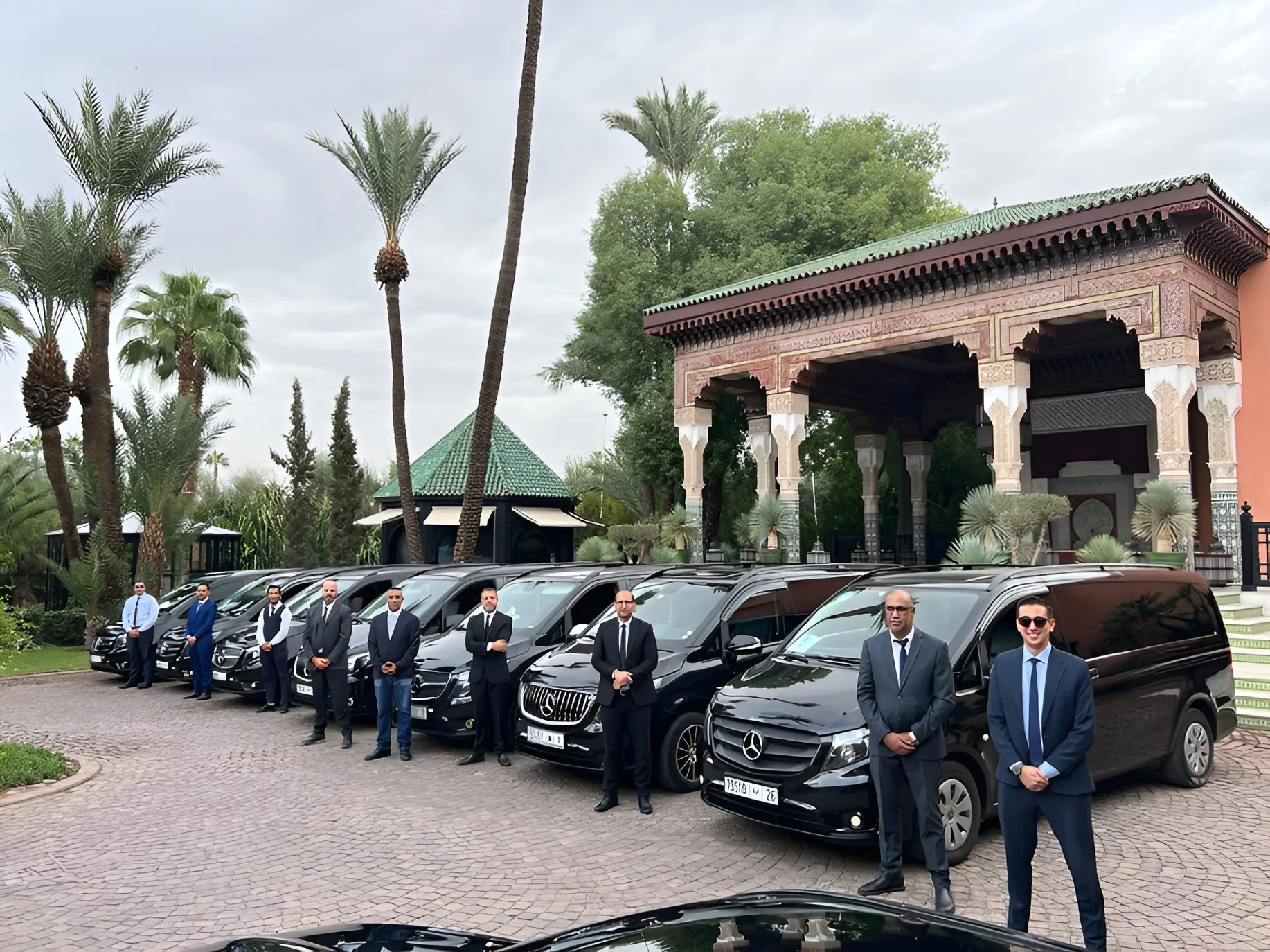 Corporate chauffeur service in Morocco — Mercedes fleet