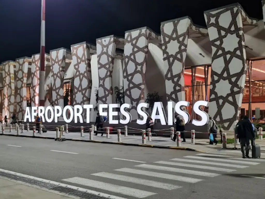 Private airport transfer service at Fes-Saïss Airport, Morocco